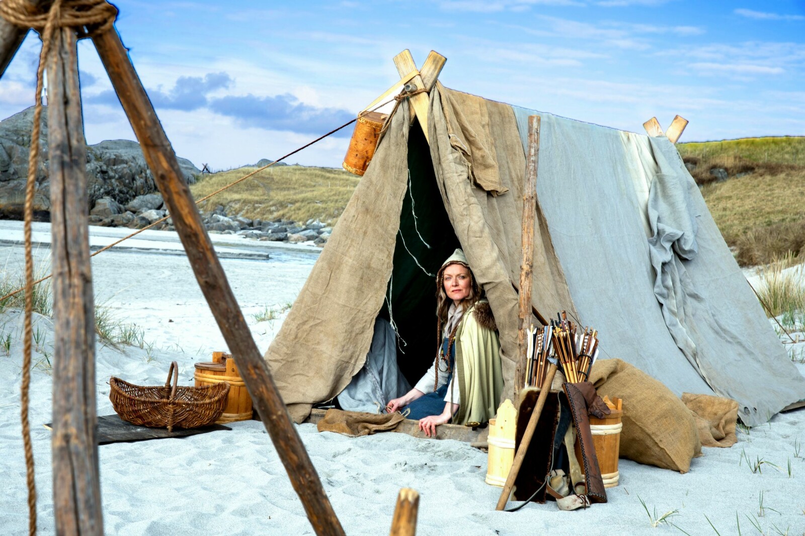 <b>VANNTETT:</b> Vikingenes teltduker var som regel laget av ull. <b>VANNTETT:</b> Vikingenes teltduker var som regel laget av ull.