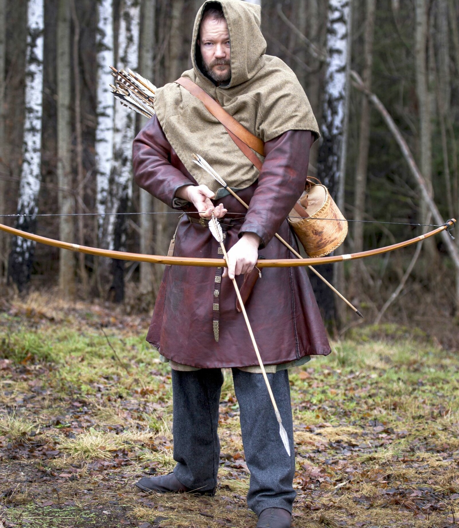 <b>PÅ STELL:</b> En korrekt utstyrt jeger på vikingenes tid. Du kan møte ham på hologramteateret i The Viking Planet. (Foto: Cedric Archer) <b>PÅ STELL:</b> En korrekt utstyrt jeger på vikingenes tid. Du kan møte ham på hologramteateret i The Viking Planet. (Foto: Cedric Archer)