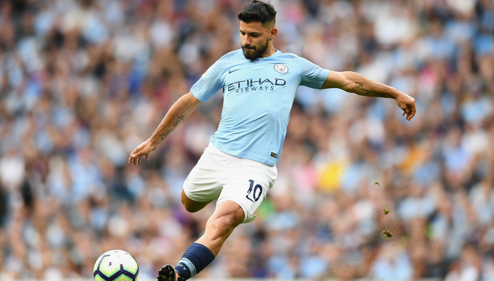 <b>AKTIV TOPPSCORER:</b> Sergio Aguero, i god fart mot 200 scoringer. <b>AKTIV TOPPSCORER:</b> Sergio Aguero, i god fart mot 200 scoringer.
