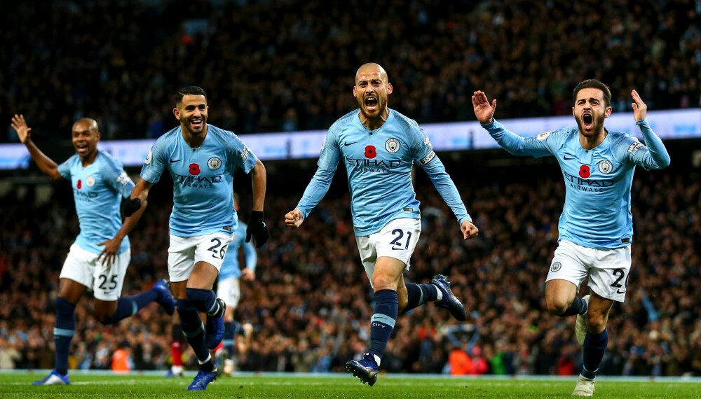 <b>MANCHESTER CITY:</b> Bernardo Silva (h), Riyad Mahrez og Fernandinho. <b>MANCHESTER CITY:</b> Bernardo Silva (h), Riyad Mahrez og Fernandinho.