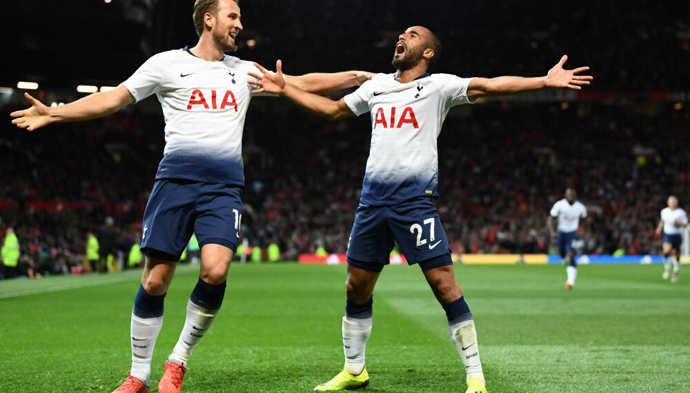 <b>TOTTENHAM:</b> Harry Kane og Lucas Moura (h). <b>TOTTENHAM:</b> Harry Kane og Lucas Moura (h).