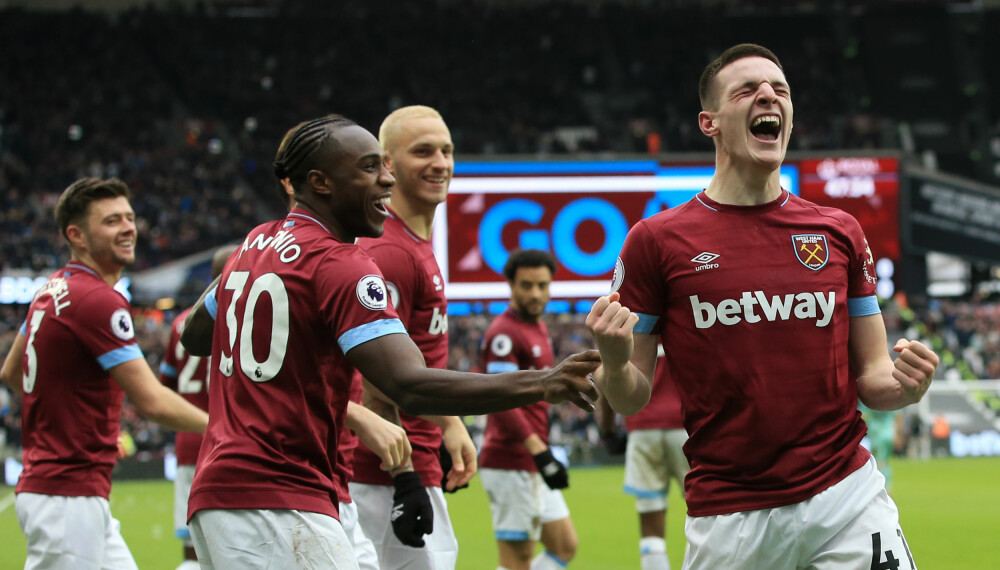 <b>WEST HAM: </b>Declan Rice (h) og Michail Antonio. <b>WEST HAM: </b>Declan Rice (h) og Michail Antonio.