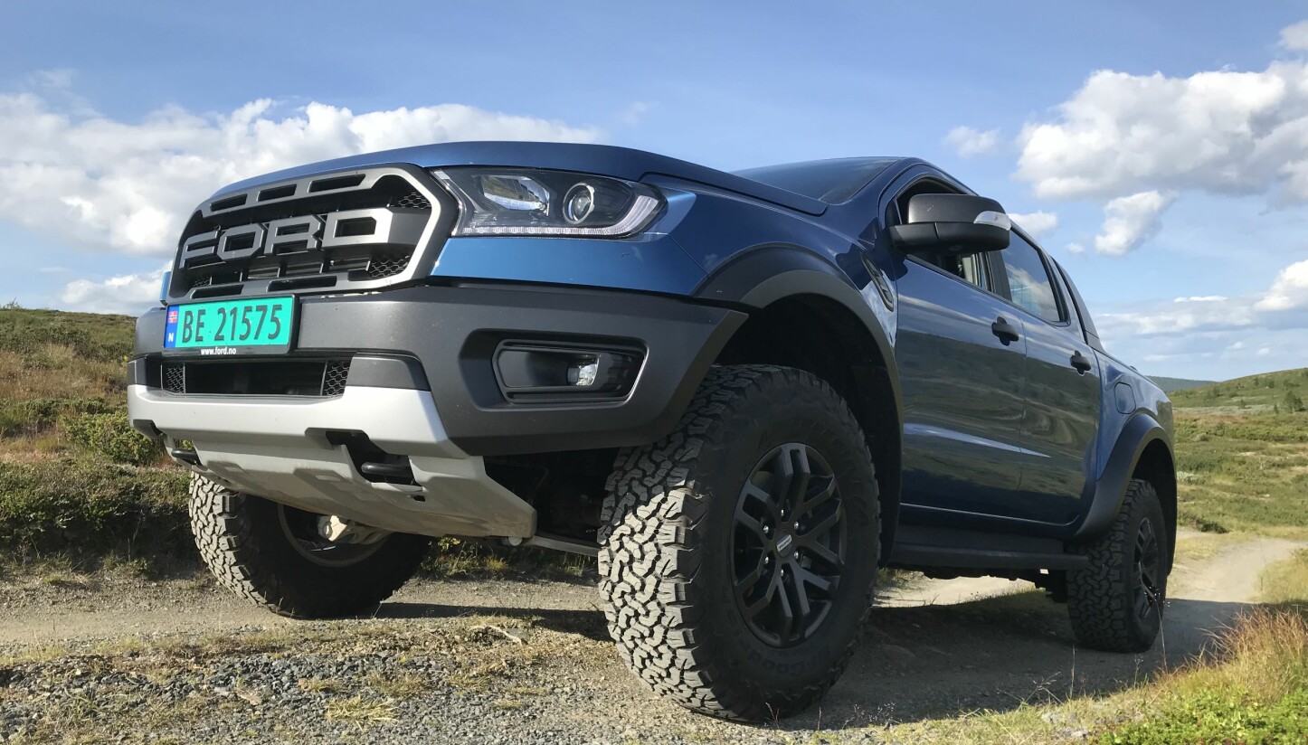 KONGEN PÅ HAUGEN: Ford Ranger Raptor. KONGEN PÅ HAUGEN: Ford Ranger Raptor.